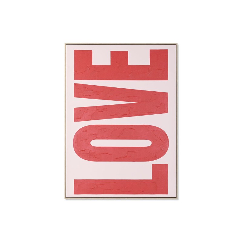 Quadro Home ESPRIT Love Rosso Rosa Moderno 103 x 4,5 x 143 cm 103 x 4 x 143 cm Quadro Home ESPRIT Love Rosso Rosa Moderno 103 x 4,5 x 143 cm 103 x 4 x 143 cm