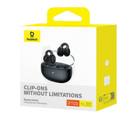 Auricolari con Microfono Baseus A00069201113-00 Nero