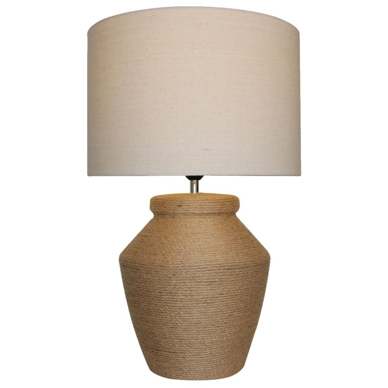Lampada da tavolo DKD Home Decor Marrone Beige Corda Dolomite 25 W 50 W 220 V 38 x 38 x 59 cm 38 x 38 x 60 cm Lampada da tavolo DKD Home Decor Marrone Beige Corda Dolomite 25 W 50 W 220 V 38 x 38 x 59 cm 38 x 38 x 60 cm