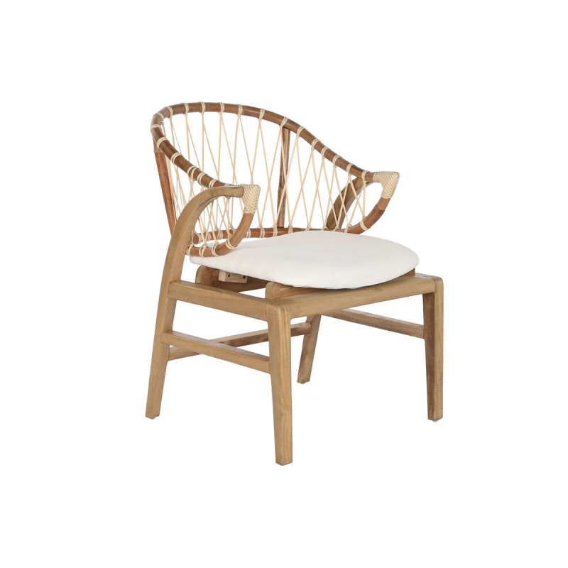 Sedia DKD Home Decor Bianco Naturale 57 x 68 x 79 cm 57 x 65 x 79 cm Sedia DKD Home Decor Bianco Naturale 57 x 68 x 79 cm 57 x 65 x 79 cm