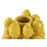 Vaso Home ESPRIT Giallo Ceramica Gres Tropicale 26 x 26 x 33 cm