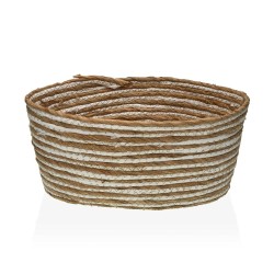 Cestino Multiuso Versa 31 x 16 x 39 cm Bianco Marrone
