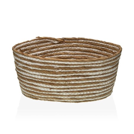 Cestino Multiuso Versa 31 x 16 x 39 cm Bianco Marrone