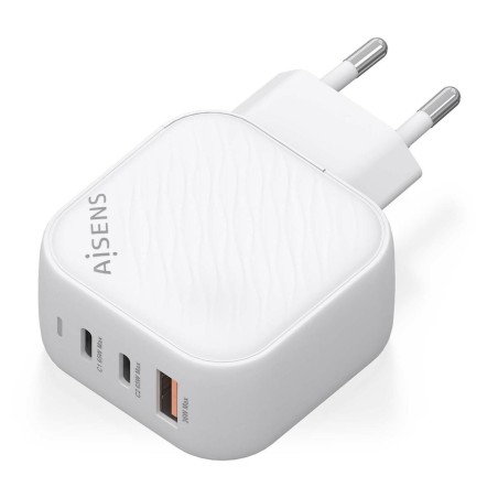 Caricabatterie da Parete Aisens ASCH-65W3P026-W Bianco 65 W (1 Unità)