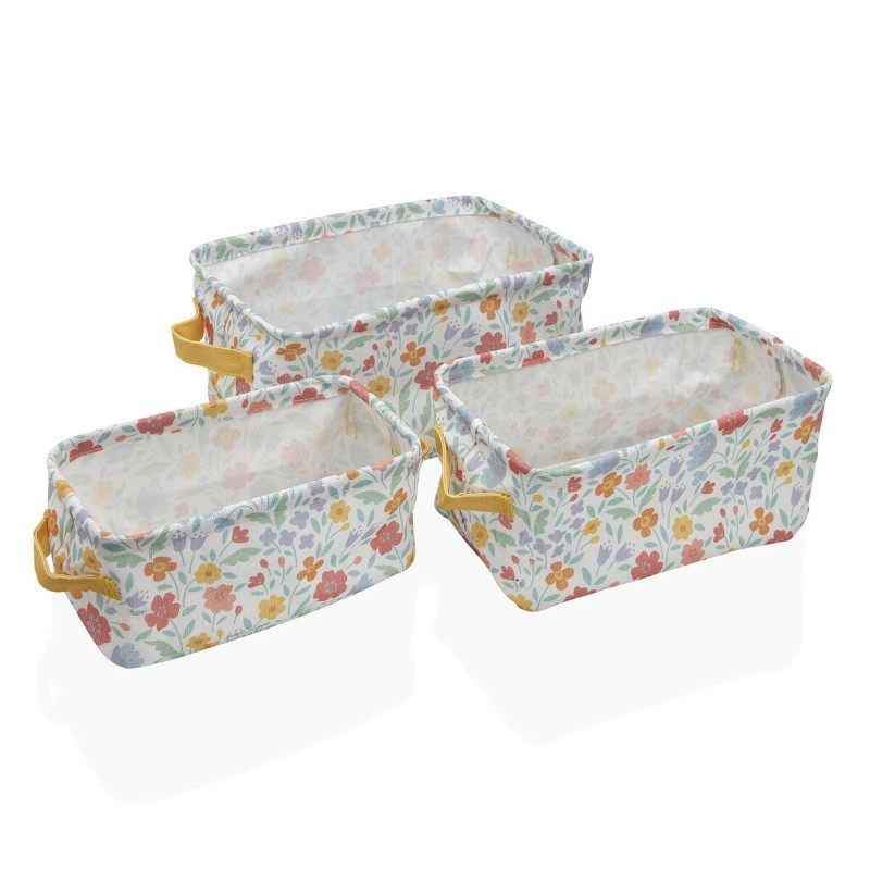 Set di Cestini Versa Flandes 18 x 14 x 28 cm 28 x 18 x 14 cm Set di Cestini Versa Flandes 18 x 14 x 28 cm 28 x 18 x 14 cm