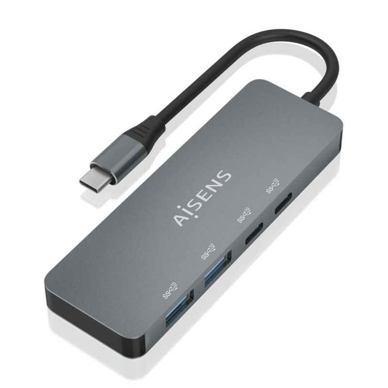 Hub USB Aisens A109-0694 Grigio (1 Unità) Hub USB Aisens A109-0694 Grigio (1 Unità)