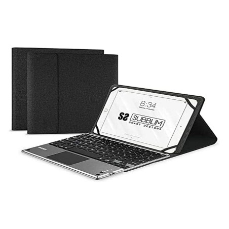 Custodia per Tablet e Tastiera Subblim SUB-KT2-BTP001 Nero Qwerty in Spagnolo