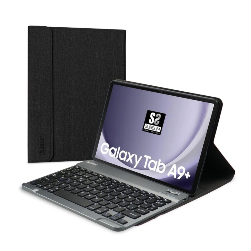 Custodia per Tablet Subblim SUBKT3-BTS060 Nero Qwerty in Spagnolo QWERTY Custodia per Tablet Subblim SUBKT3-BTS060 Nero Qwerty in Spagnolo QWERTY