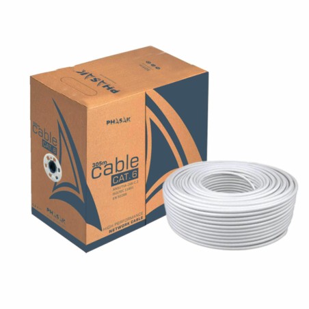 Cavo di Rete Rigido UTP Categoria 6 Phasak PHR 6301 Grigio 305 m