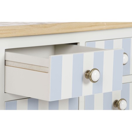 Ingresso Home ESPRIT Azzurro Bianco 103 x 35 x 80 cm