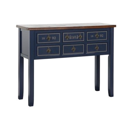 Ingresso Home ESPRIT Marrone Blu Marino 103 x 35 x 80 cm