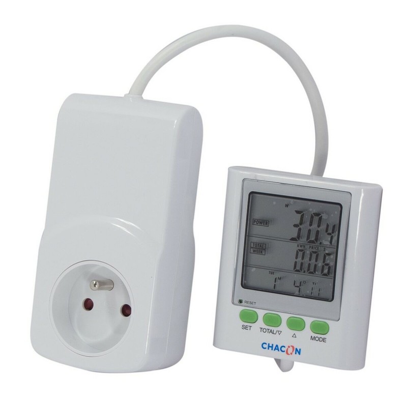 Presa di corrente con contatore di consumo Chacon Ecowatt 650 Presa di corrente con contatore di consumo Chacon Ecowatt 650