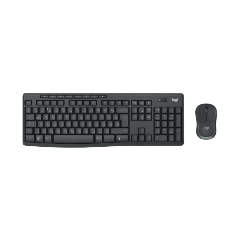 Tastiera e Mouse Logitech MK370 Grafite Qwerty portoghese Tastiera e Mouse Logitech MK370 Grafite Qwerty portoghese
