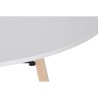 Tavolo da Pranzo Home ESPRIT Bianco Nero Naturale Betulla Legno MDF 120 x 120 x 74 cm