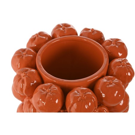 Vaso Home ESPRIT Arancio Ceramica Gres Tropicale 25 x 25 x 30 cm