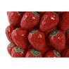 Vaso Home ESPRIT Rosso Ceramica Gres Fragole Tropicale 23 x 23 x 34 cm
