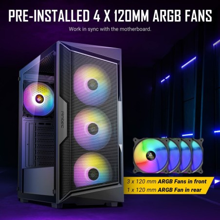 Case computer desktop ATX Antec AX61 Elite Nero