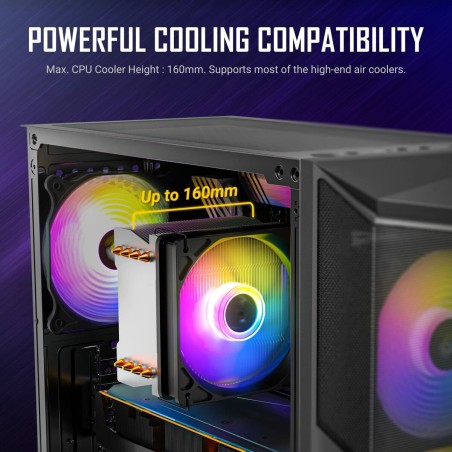 Case computer desktop ATX Antec AX61 Elite Nero