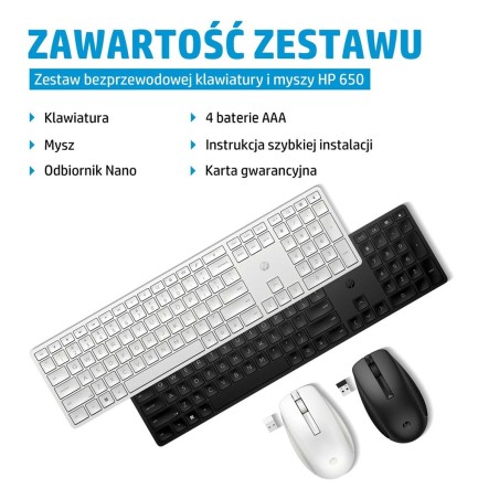 Tastiera e Mouse HP 4R013AA Nero Inglese Qwerty US