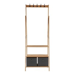 Appendiabiti Kipit MH194001H Marrone Grigio Legno 40,5 x 175 x 67 cm