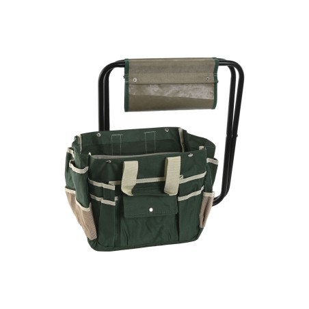 Kit di attrezzi per il giardinaggio Home ESPRIT Nero Verde Argentato Naturale Poliestere Alluminio 7 Pezzi
