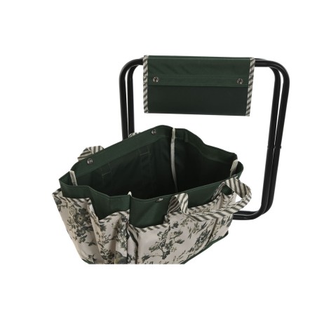 Kit di attrezzi per il giardinaggio Home ESPRIT Bianco Verde Poliestere Alluminio 7 Pezzi