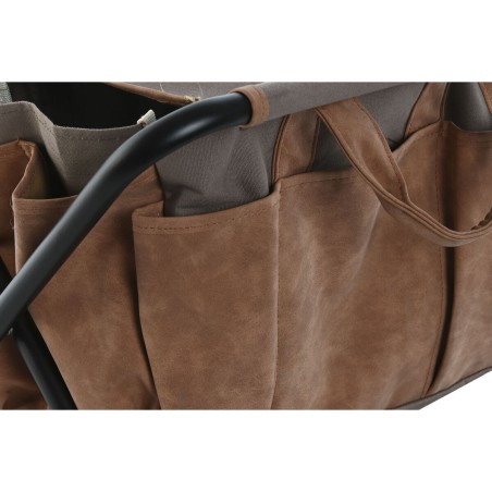 Kit di attrezzi per il giardinaggio Home ESPRIT Marrone Poliestere Alluminio 7 Pezzi