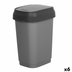 Secchio della spazzatura Curver Grigio scuro Plastica 35 L (6 Unità)
