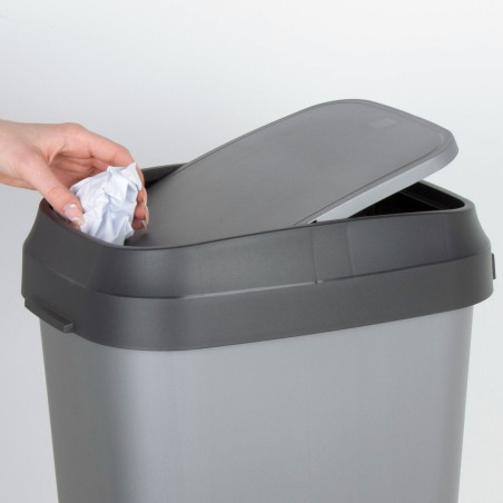 Secchio della spazzatura Curver Grigio scuro Plastica 35 L (6 Unità)