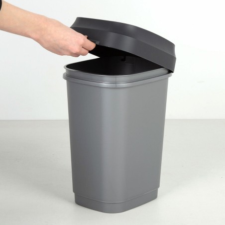 Secchio della spazzatura Curver Grigio scuro Plastica 35 L (6 Unità)