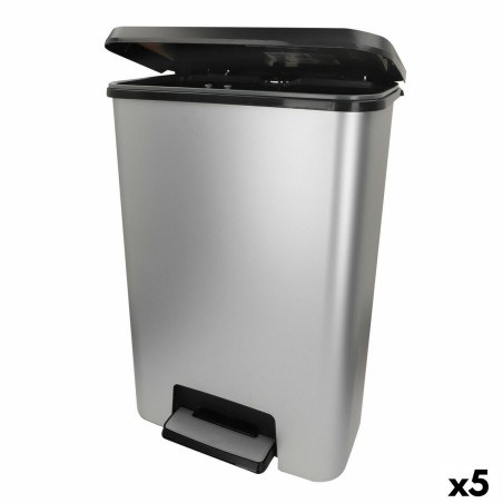 Secchio della spazzatura Curver Grigio Plastica 50 L (5 Unità)