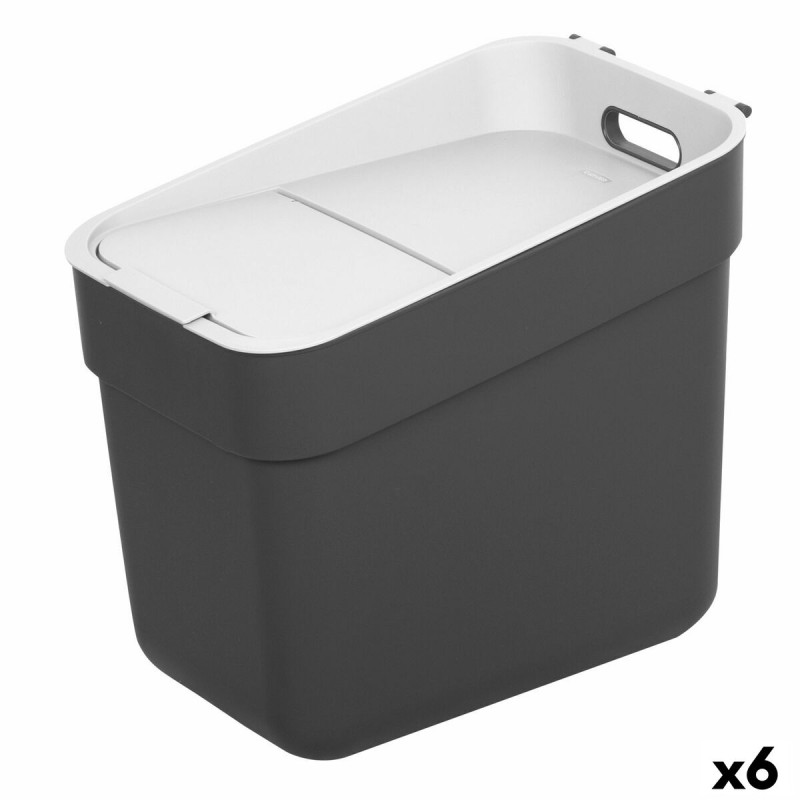 Secchio della spazzatura Curver Grigio Plastica 20 L (6 Unità) Secchio della spazzatura Curver Grigio Plastica 20 L (6 Unità)