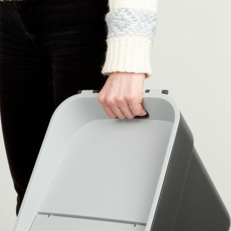 Secchio della spazzatura Curver Grigio Plastica 20 L (6 Unità)