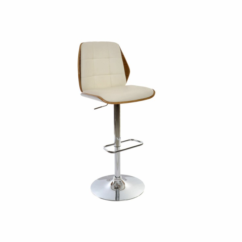 Sgabello DKD Home Decor Marrone Crema Argentato 50 x 52 x 121 cm Sgabello DKD Home Decor Marrone Crema Argentato 50 x 52 x 121 cm