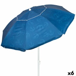 Ombrellone Aktive Azzurro 220 x 210 x 220 cm (6 Unità)