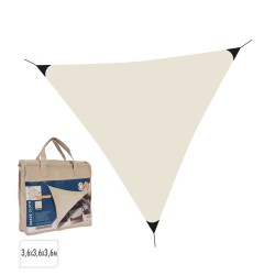 Tenda Lifetime Crema Triangolare 3,6 x 3,6 x 3,6 m