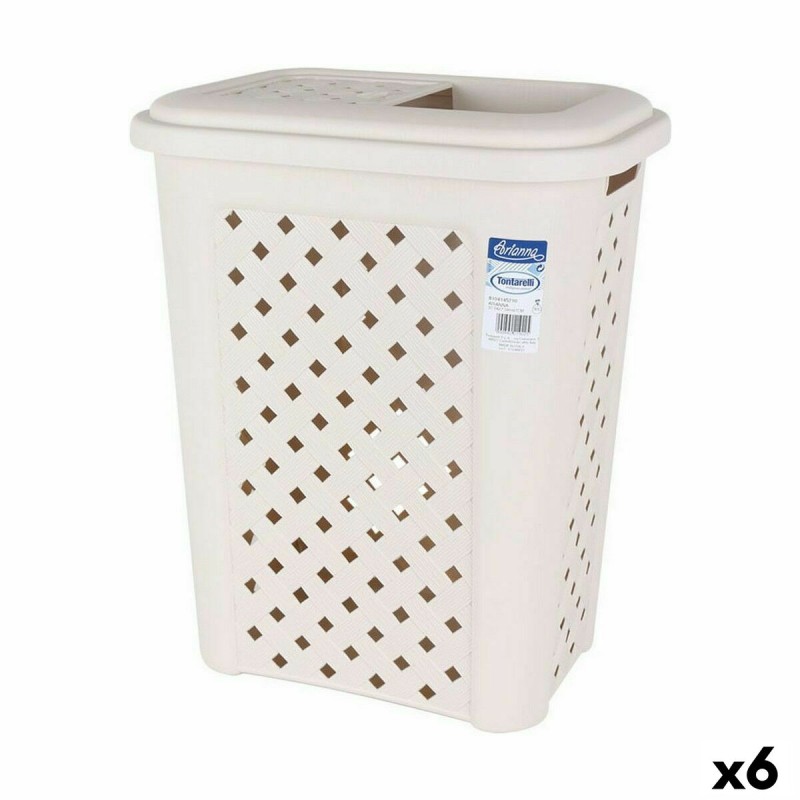 Cestino Tontarelli Arianna 30 L Beige (6 Unità) Cestino Tontarelli Arianna 30 L Beige (6 Unità)