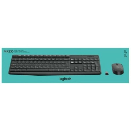 Tastiera e Mouse Wireless Logitech 920-007919 Grigio Qwerty in Spagnolo QWERTY