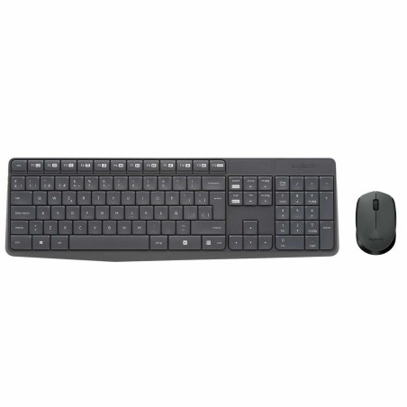 Tastiera e Mouse Wireless Logitech 920-007919 Grigio Qwerty in Spagnolo QWERTY