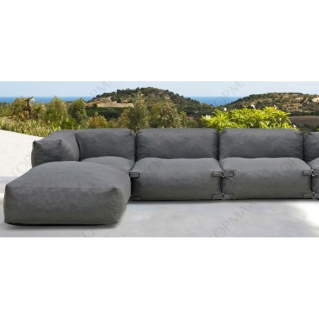 Poltrona da giardino Home ESPRIT Grigio 90 x 87 x 65 cm