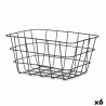 Cestino Multiuso Kinvara W5759K-S BLACK Nero Metallo 24,5 x 12 x 18 cm Rettangolare (6 Unità)