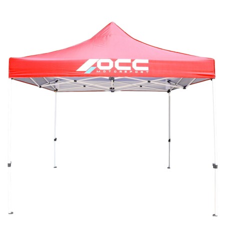 Tenda OCC Motorsport OCCCARP02 Racing Rosso Poliestere 420D Oxford 3 x 3 m