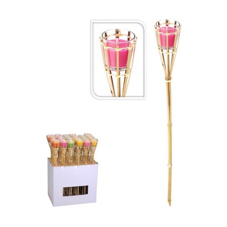 Lanterna da Giardino Progarden Funzione antizanzare Marrone Cristallo 7,5 x 76 cm
