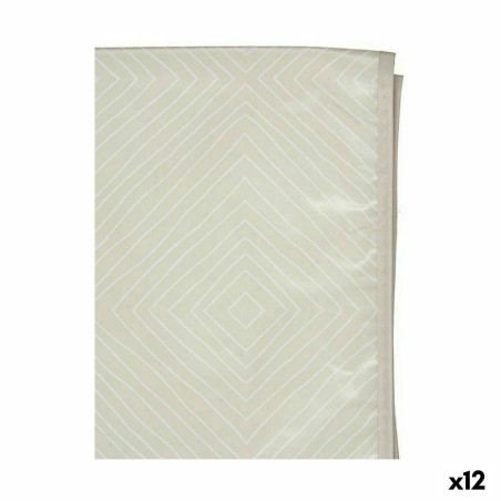 Tovaglia 10 Giallo Bianco Beige Gomma Rombos 140 x 140 cm (12 Unità)