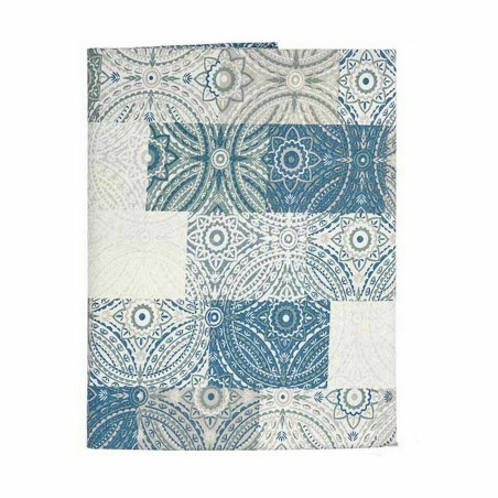 Tovaglia antimacchia Kinvara AZULEJO-A Azzurro Tela Antimacchia Piastrella 140 x 180 cm (6 Unità)