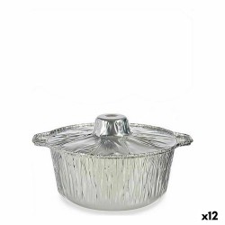 Casseruole Kinvara 66105 Argentato Argento Monouso Con coperchio Pentola
