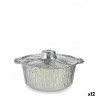 Casseruole Kinvara 66105 Argentato Argento Monouso Con coperchio Pentola