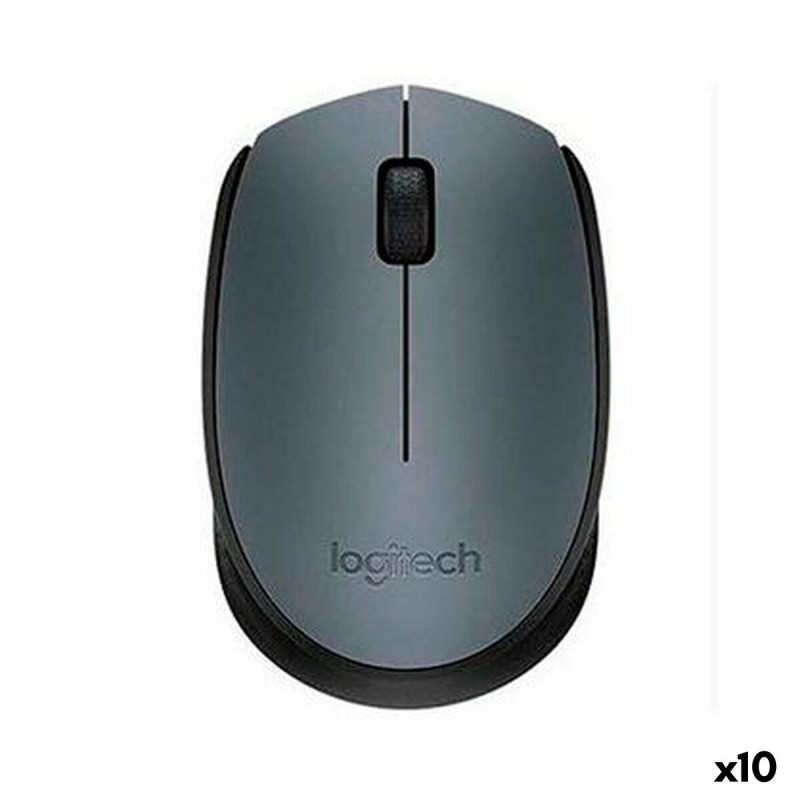 Mouse senza Fili Logitech M170 Grigio (10 Unità) Mouse senza Fili Logitech M170 Grigio (10 Unità)