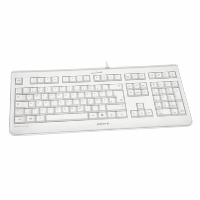 Tastiera Cherry JK-1068ES-0 Bianco Qwerty in Spagnolo Tastiera Cherry JK-1068ES-0 Bianco Qwerty in Spagnolo
