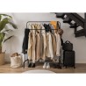 Attaccapanni da Terra Newlux Hangy Duo 30 Nero Metallo 115 x 50 x 150 cm
